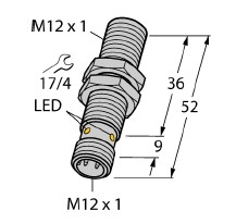 訂貨NI12U-EG18SK-VN4X，圖爾克圓柱形傳感器相關參數