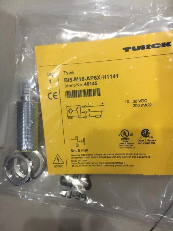 德國TURCK電感式傳感器，常用數據